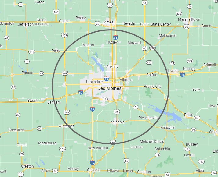 Des Moines IA Location